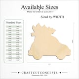 Size reference chart for CRAFTY CHRISTMAS TREE CAR