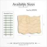 Size reference chart for CRAFTY ENGRAVED US FLAG