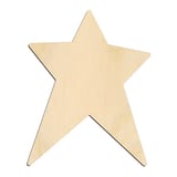 Laser-cut baltic birch silhouette of CRAFTY STAR