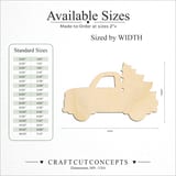 Size reference chart for CRAFTY TRUCK WITH TREE
