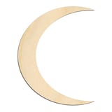 Laser-cut baltic birch silhouette of CRESCENT MOON SLIM