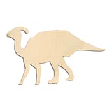 Laser-cut baltic birch silhouette of CRESTED DINOSAUR