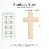 Size reference chart for CROSS