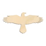 Laser-cut baltic birch silhouette of CROW