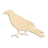 Laser-cut baltic birch silhouette of CROW RAVEN