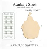 Size reference chart for CUPCAKE WITH CHERRY