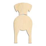 Laser-cut baltic birch silhouette of Curly Coated Retriever Dog Butt