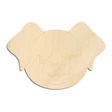 Laser-cut baltic birch silhouette of CUTE DOG FACE