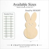 Size reference chart for CUTE EASTER BUNNY FACE