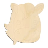 Laser-cut baltic birch silhouette of CUTE HORSE FACE