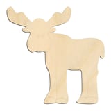 Laser-cut baltic birch silhouette of CUTE MOOSE