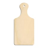 Laser-cut baltic birch silhouette of CUTTING BOARD PADDLE