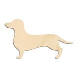 Laser-cut baltic birch silhouette of DACHSHUND DOG