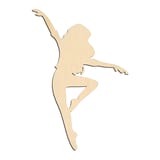 Laser-cut baltic birch silhouette of DANCER
