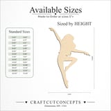 Size reference chart for DANCER