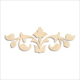 Laser-cut baltic birch silhouette of DECO BORDER