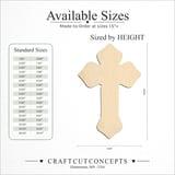 Size reference chart for DECO CROSS