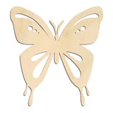 Laser-cut baltic birch silhouette of DECORATIVE BUTTERFLY