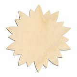 Laser-cut baltic birch silhouette of DETAILED SUNFLOWER SILHOUETTE