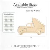Size reference chart for DETAILED TRUCK TREE