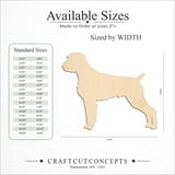 Size reference chart for DEUTSCH DRAHTHAAR GERMAN SHORTHAIR