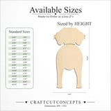 Size reference chart for DEUTSCHE WACHTELHUND