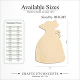 Size reference chart for DICE BAG