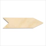 Laser-cut baltic birch silhouette of DIRECTION SIGN DOUBLE ARROW