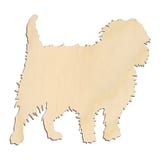 Laser-cut baltic birch silhouette of SIDE VIEW DOG AFFENPINSCHER