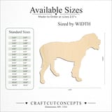 Size reference chart for DOG AMERICAN BULLDOG