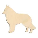 Laser-cut baltic birch silhouette of DOG BELGIAN TERVUREN