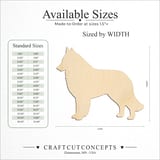 Size reference chart for DOG BELGIAN TERVUREN