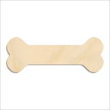 Laser-cut baltic birch silhouette of DOG BONE