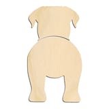 Laser-cut baltic birch silhouette of DOGUES DE BORDEAUX