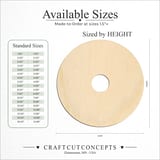 Size reference chart for DONUT CIRCLE