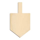Laser-cut baltic birch silhouette of Dreidel
