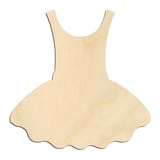 Laser-cut baltic birch silhouette of Ballet Tutu Dress