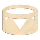 Laser-cut baltic birch silhouette of Drum