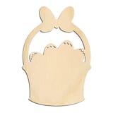 Laser-cut baltic birch silhouette of EASTER BASKET EGG DETAIL