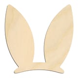 Laser-cut baltic birch silhouette of EASTER BUNNY EARS