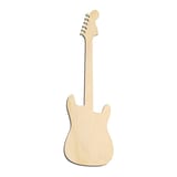 Laser-cut baltic birch silhouette of ELECTRIC BASS GUITAR