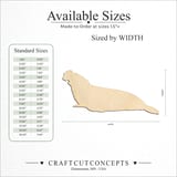 Size reference chart for Elephant Seal Silhouette