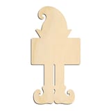Laser-cut baltic birch silhouette of Elf Sign Gnome