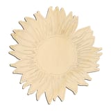 Laser-cut baltic birch silhouette of ENGRAVED SUN FLOWER