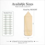 Size reference chart for Engraved Teacher Pencil