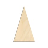 Laser-cut baltic birch silhouette of Equilateral Triangle