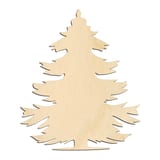 Laser-cut baltic birch silhouette of EVERGREEN TREE LAYERED