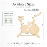 Size reference chart for Exercise Bike