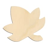 Laser-cut baltic birch silhouette of FALL LEAF
