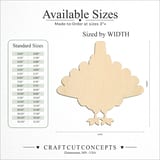 Size reference chart for FAN TAIL TURKEY